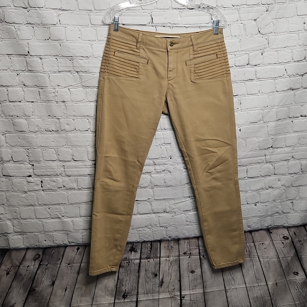 Daughters Of The Liberation Tan Embroidered Jeans Size 27